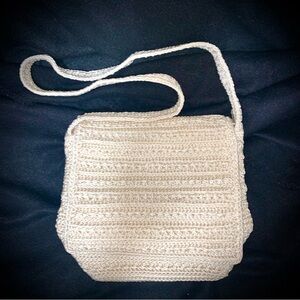 🆕The Sak Elliott Lucca Cream Knit Shoulder Bag – NEW